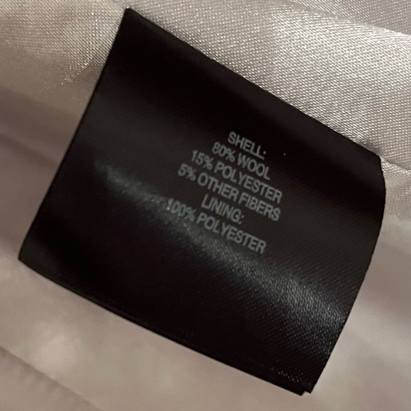 T Tahari Wool Blend Wrap Coat Shawl Collar Belted Women’s Size L - Picture 13 of 15